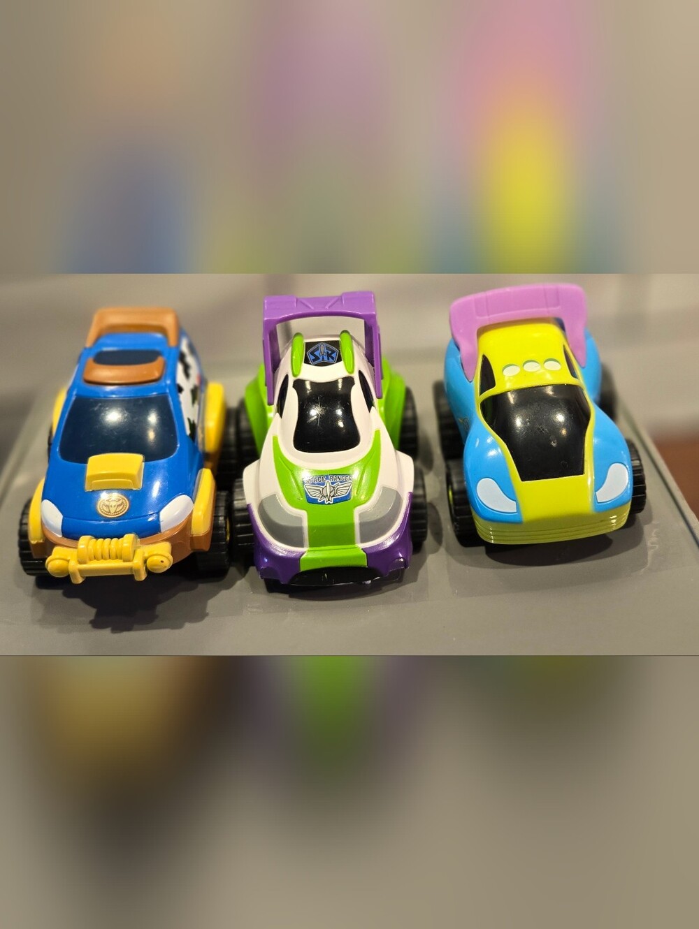Toy Story Pullback Car Set -  Woody, Buzz, Alien-Racing Vehicles. Disney Pixar